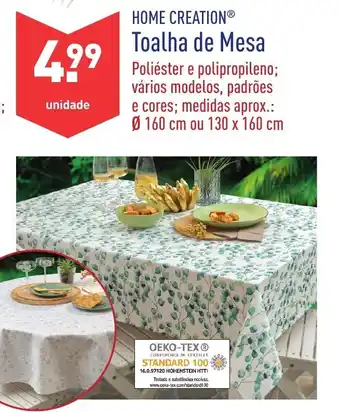 ALDI Home Creation Toalha de Mesa 160cm 130x160cm promoção