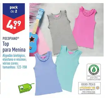 ALDI Pocopiano Top para Menina promoção
