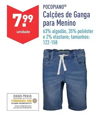 Pocopiano Calções de Ganga para Menino