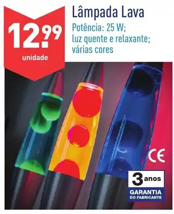 ALDI Lâmpada Lava 25W promoção