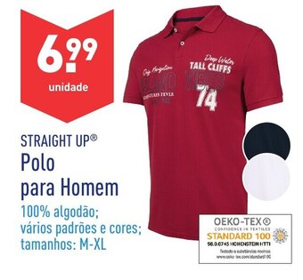 ALDI Straight Up Polo para Homem M-XL promoção