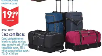 ALDI Royal Life Saco com Rodas promoção