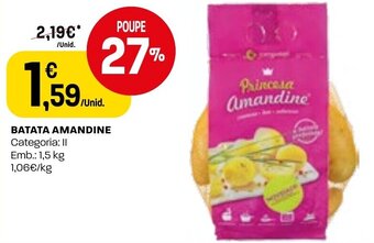 Intermarché Batata Amandine promoção