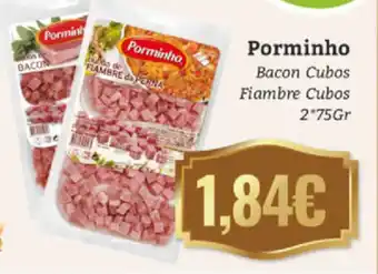 Belita Porminho Bacon Cubos/Fiambre Cubos 2*75Gr promoção