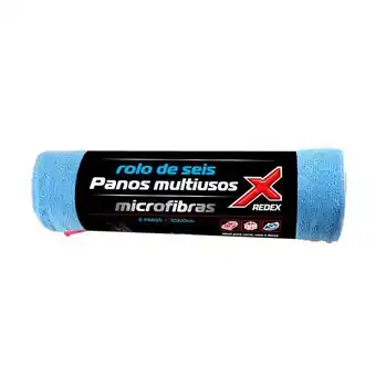 Rolo de 6 panos multiusos microfibras redex