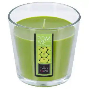 Vela perfumada em copo de vidro maçã 250gr