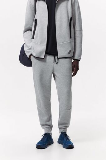 ZARA Calças jogger com zip promoção