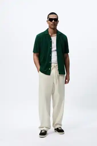 ZARA Calças wide leg promoção