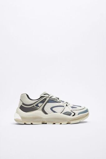 ZARA Sapatilhas running multipeças promoção