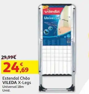 Auchan Estendal chão vileda x-legs universal 18 mts promoção