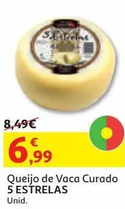 Auchan Queijo vaca curado 5 estrelas un promoção