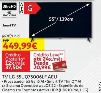 Auchan Tv lg 55uq75006lf.aeu promoção