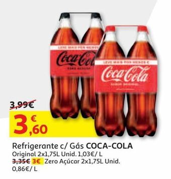 Auchan Refrigerante c/gás coca-cola promoção