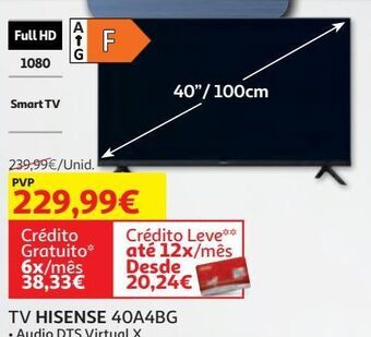 Auchan Tv hisense 40a4bg promoção