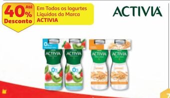 Auchan Bifidus líquido activia promoção