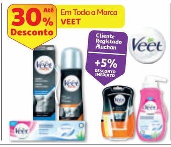 Auchan Depilatório spray veet promoção