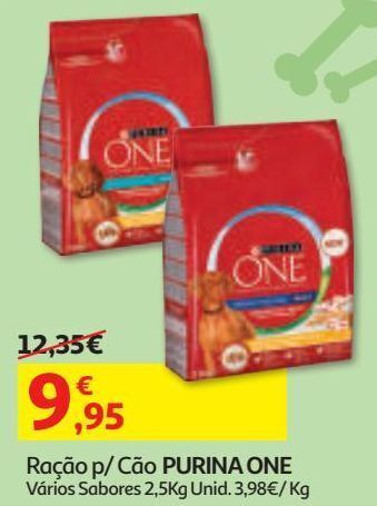 Auchan Ração cão purina one promoção
