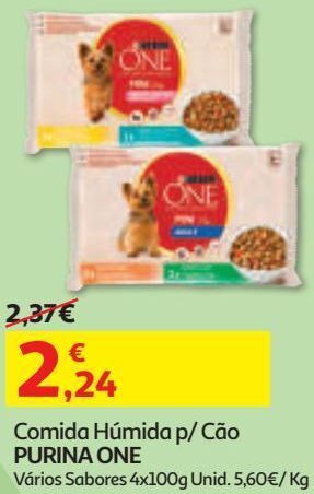 Auchan Com húm cão mini purina one promoção