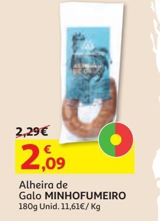Auchan Alheira de galo minhofumeiro 180g promoção