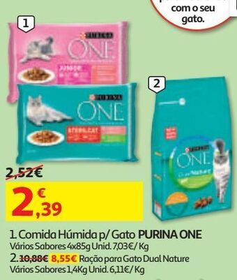 Auchan Ração gato purina one promoção