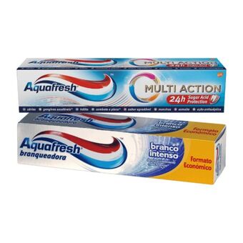 ALDI Aquafresh dentífrico branqueador/ multi action promoção