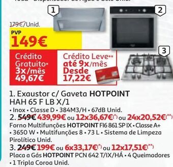 Auchan Forno multifunções hotpoint promoção