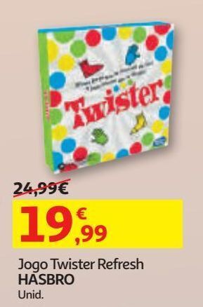 Auchan Jogo twister refresh hasbro promoção
