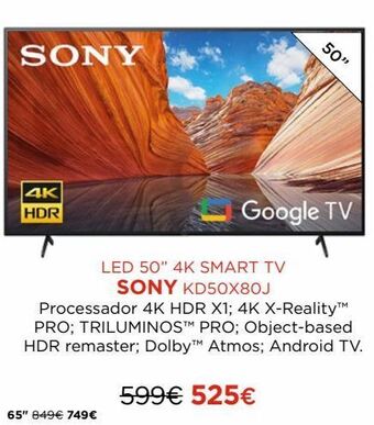 El Corte Inglés Smart tv sony promoção