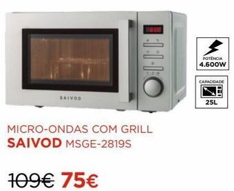 El Corte Inglés Microondas com grill promoção