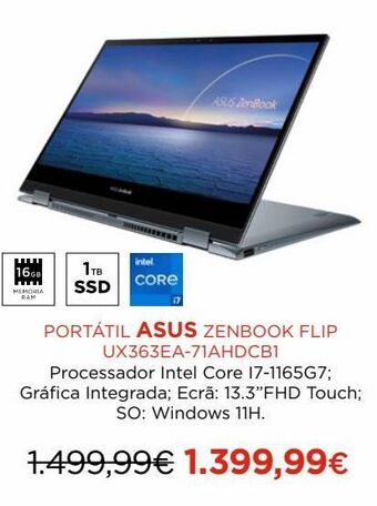 El Corte Inglés Notebook asus promoção
