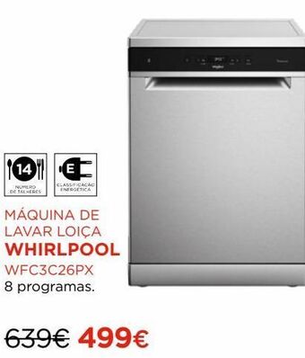 El Corte Inglés Lava louças whirlpool promoção