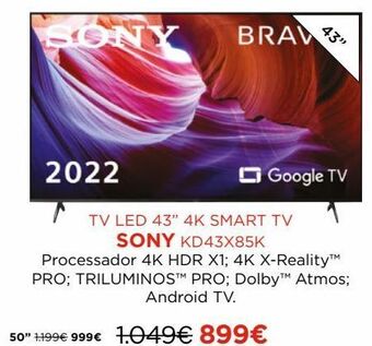El Corte Inglés Smart tv sony promoção