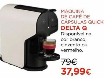 El Corte Inglés Cafeteira cápsulas de café delta q promoção