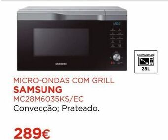 El Corte Inglés Microondas com grill samsung promoção