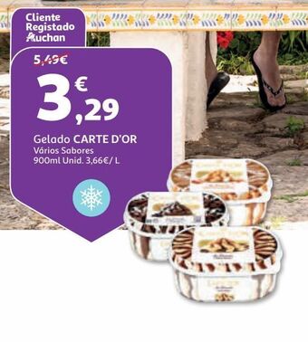 Auchan Gelado carte d'or promoção