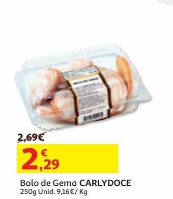 Auchan Bolo de gema carlydoce 250 g promoção