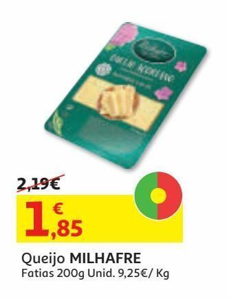Auchan Queijo milhafre:fatias 200 g promoção