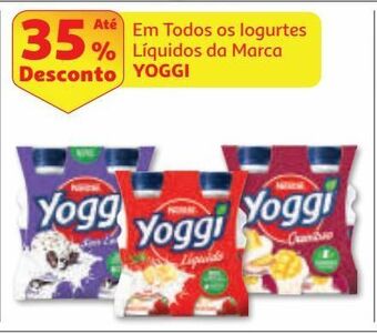 Auchan Iogurte líquido yoggi promoção