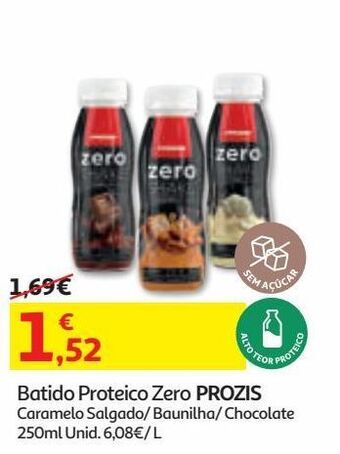 Auchan Batido proteico zero prozis promoção