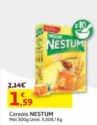 Auchan Cereais nestum mel 300 g promoção