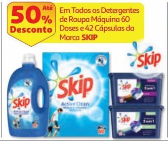 Auchan Det. roupa máq. liquído skip promoção