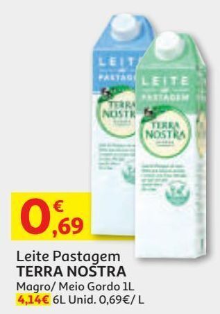 Auchan Leite pastagem terra nostra promoção
