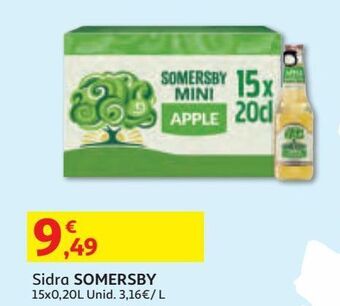 Auchan Sidra somersby tp 15x0.20l promoção