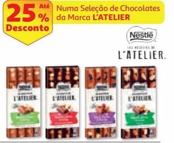Auchan Tablete choc. negro l'atelier promoção