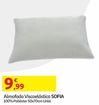 Auchan Almofada viscoelastica 100%pol 50x70 cm sofia promoção