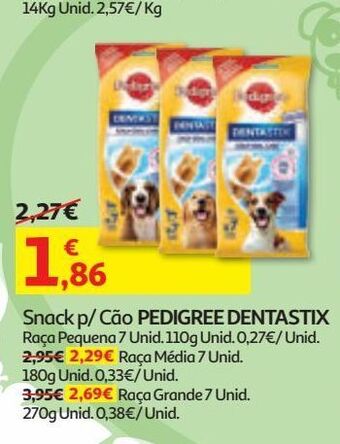 Auchan Snack cão dentastix pedigree promoção