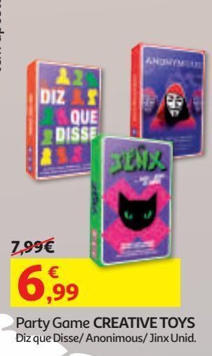 Auchan Party game creative toys promoção