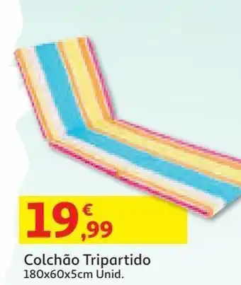 Auchan Colchão tripartido 180x60x5cm promoção