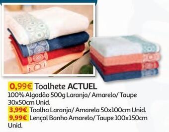 Auchan Toalhete 100% algodão actuel promoção