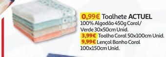 Auchan Toalhete 100% algodão actuel promoção